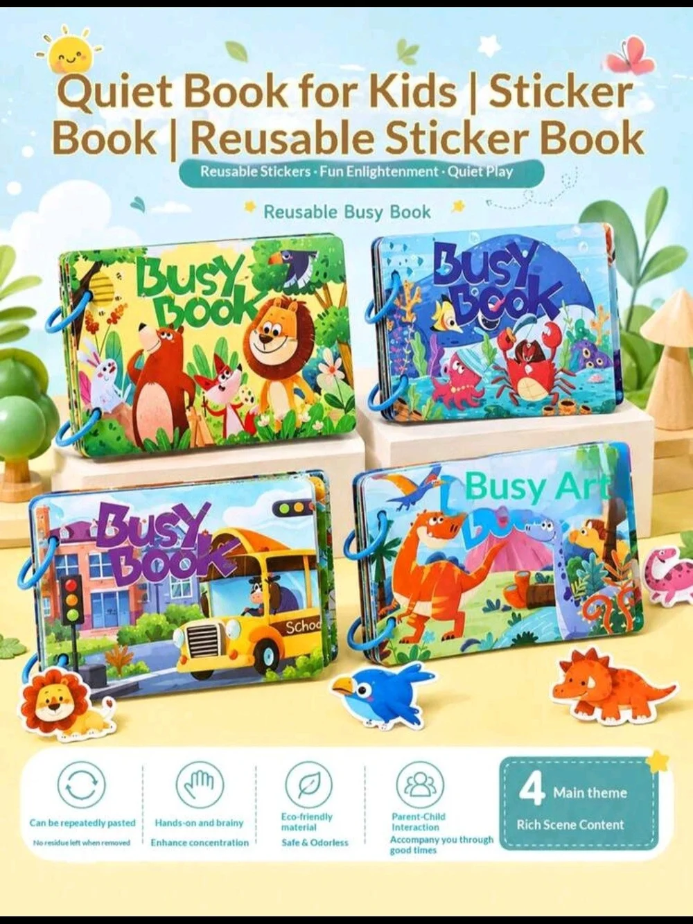 Kids Ocean Play Book W Puzzle - Multicolor